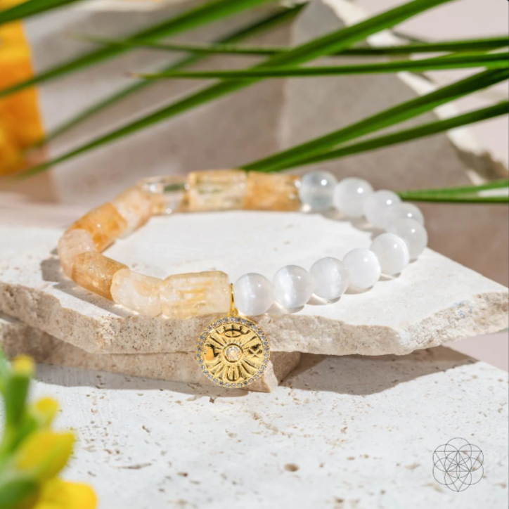 Crystal healing bracelets -bracelets with citrine